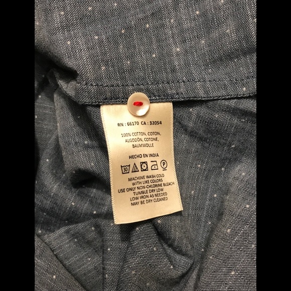 ❤️NWT Anthropologie Holding Horses Denim Polka Dot Shirt 4❤️ - Picture 11 of 11